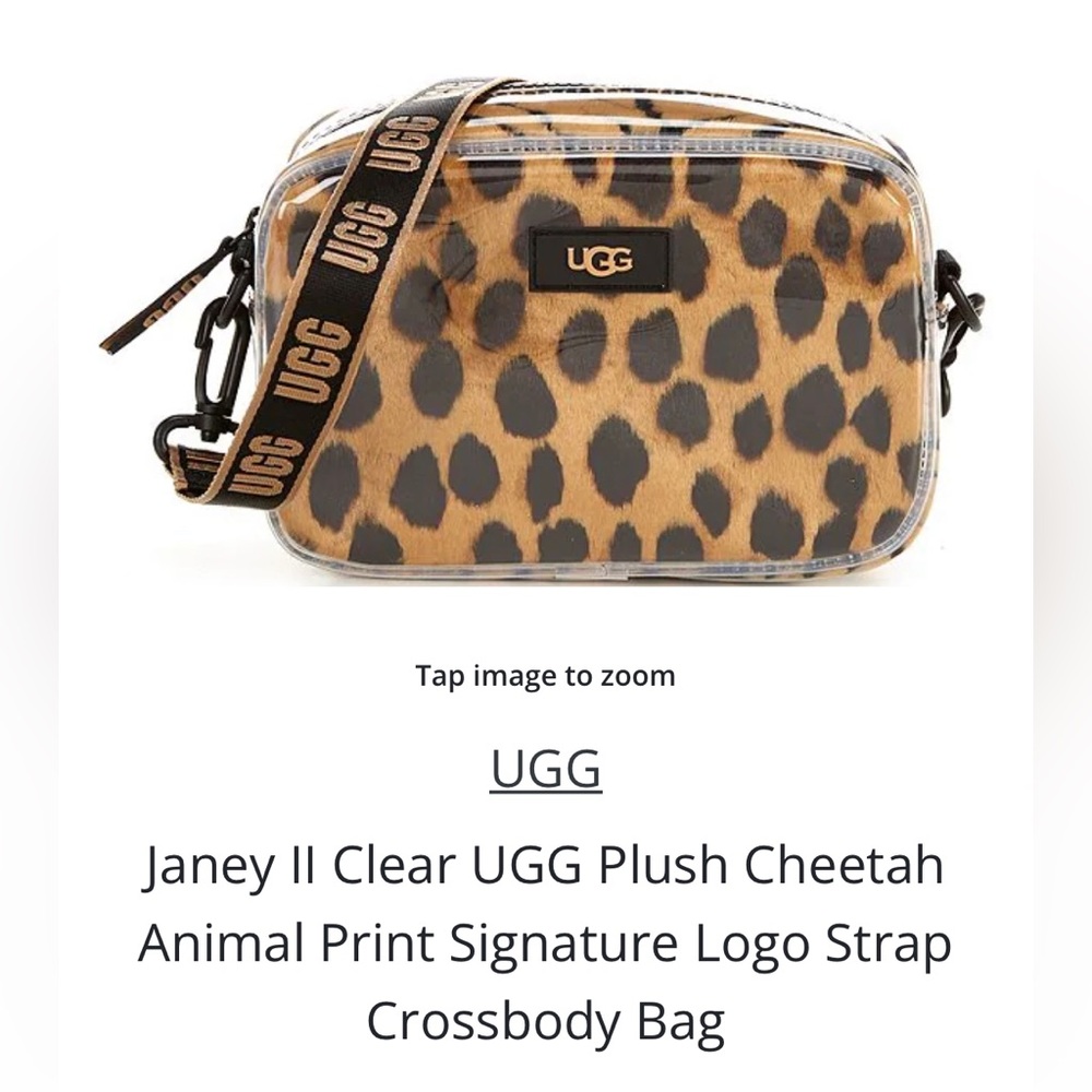 NWOT UGG plush cheetah crossbody